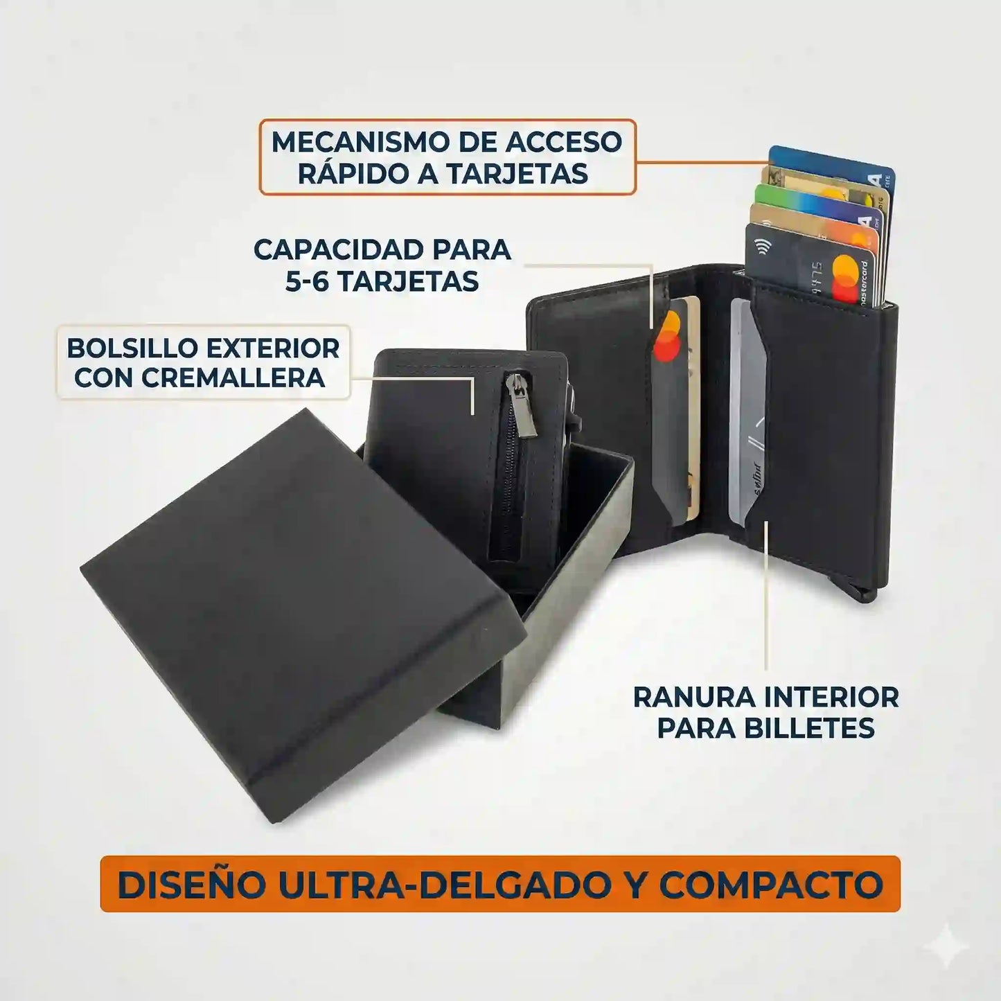 Billetera Minimalista de Cuero